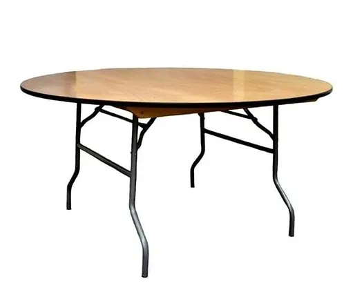 Round Foldable Wood Table