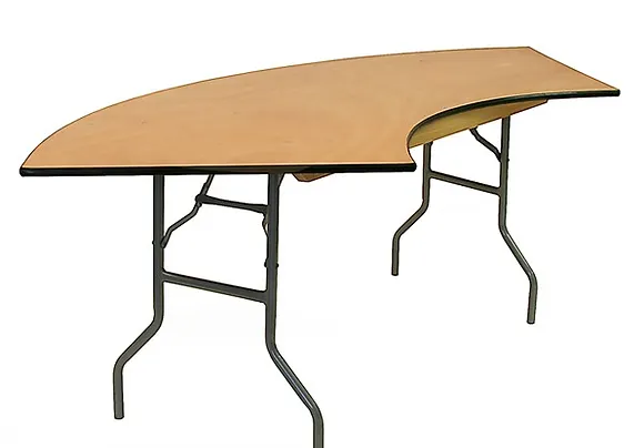 Serpentine Foldable Wood Table