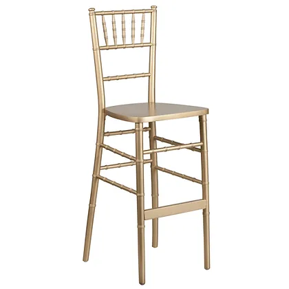 Gold Stackable Wood Chiavari Barstool