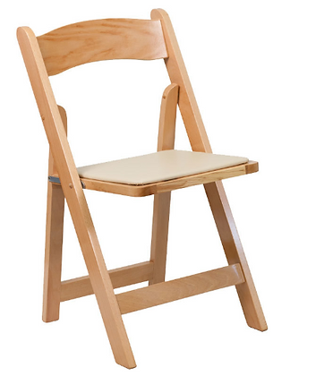 Natural Folding Wood Chair