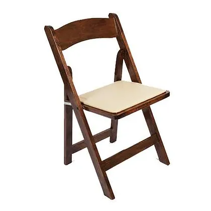 Walnut Folding Wood Chair