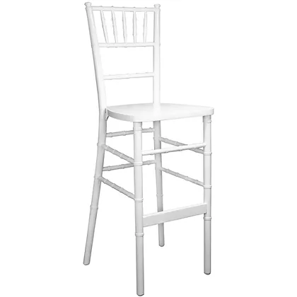 White Stackable Wood Chiavari Barstool