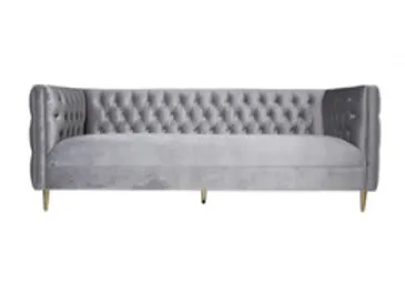 Barcelona Grey Velvet Sofa