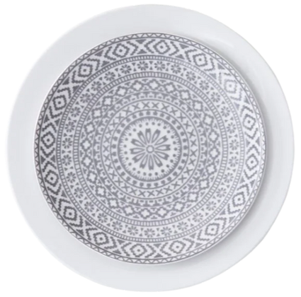 Casablanca Coupe Plate 8 Grey