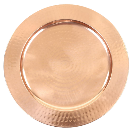 Copper Hammered Charger 13