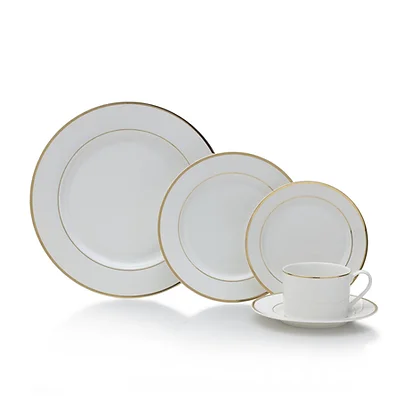 Gold Bands Dinnerware