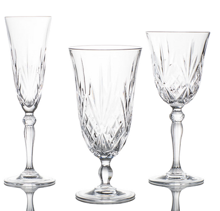 Melodia Cut Crystal Glassware