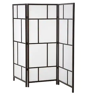 Patio Divider Black/White