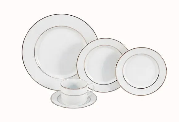 Silver Bands Dinnerware