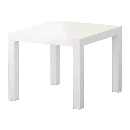 White Wood Side Table