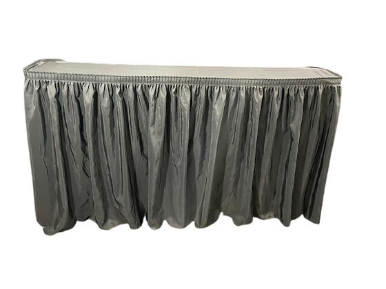 Table Set With Skirt 6′ Bar