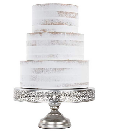 14″ Silver Vintage Cake Stand